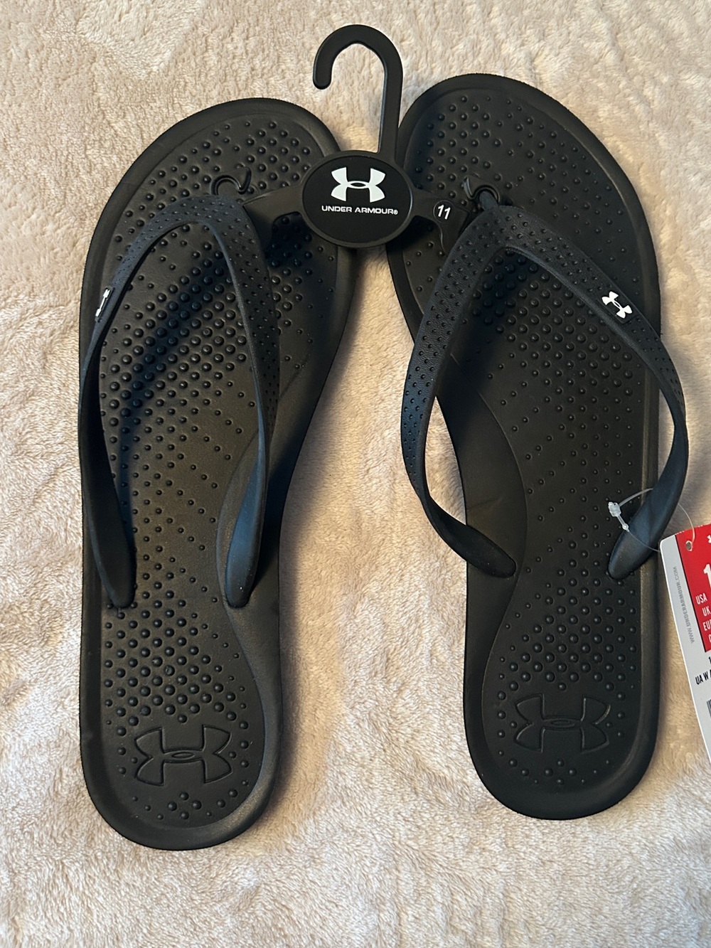 Under Armour Black Women's AtlanticDune T Flip Flop Sandals